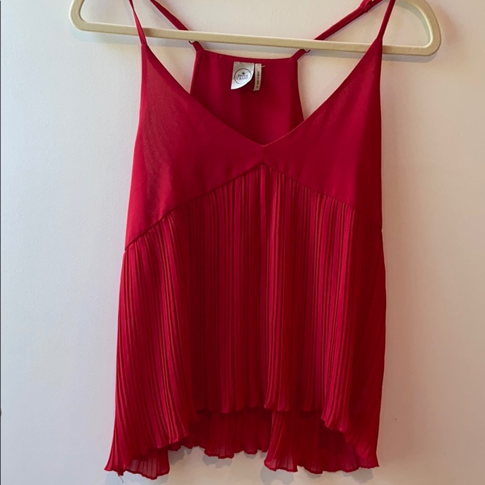 Red cami top